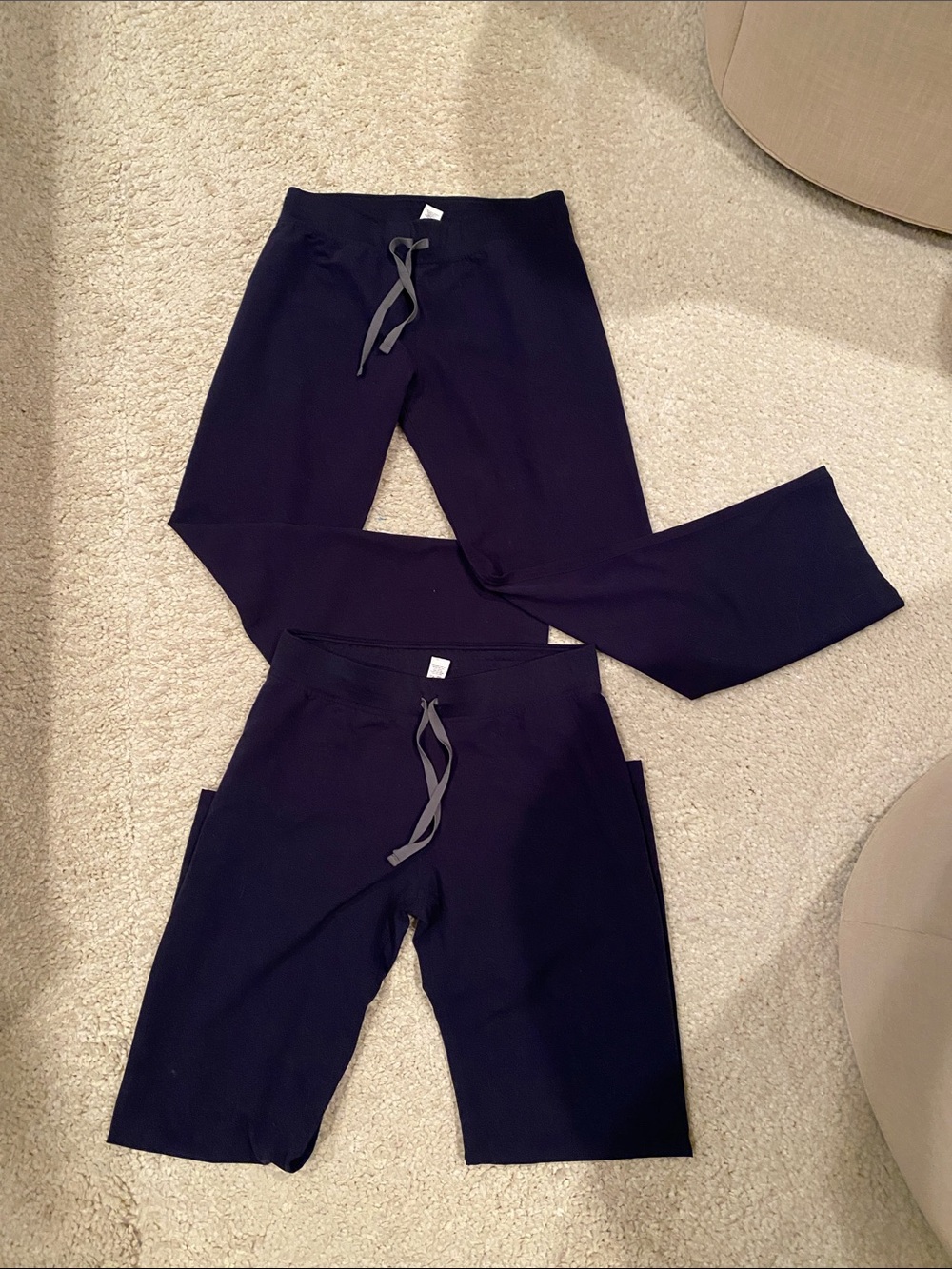 Figs navy scrub pants set of two size M